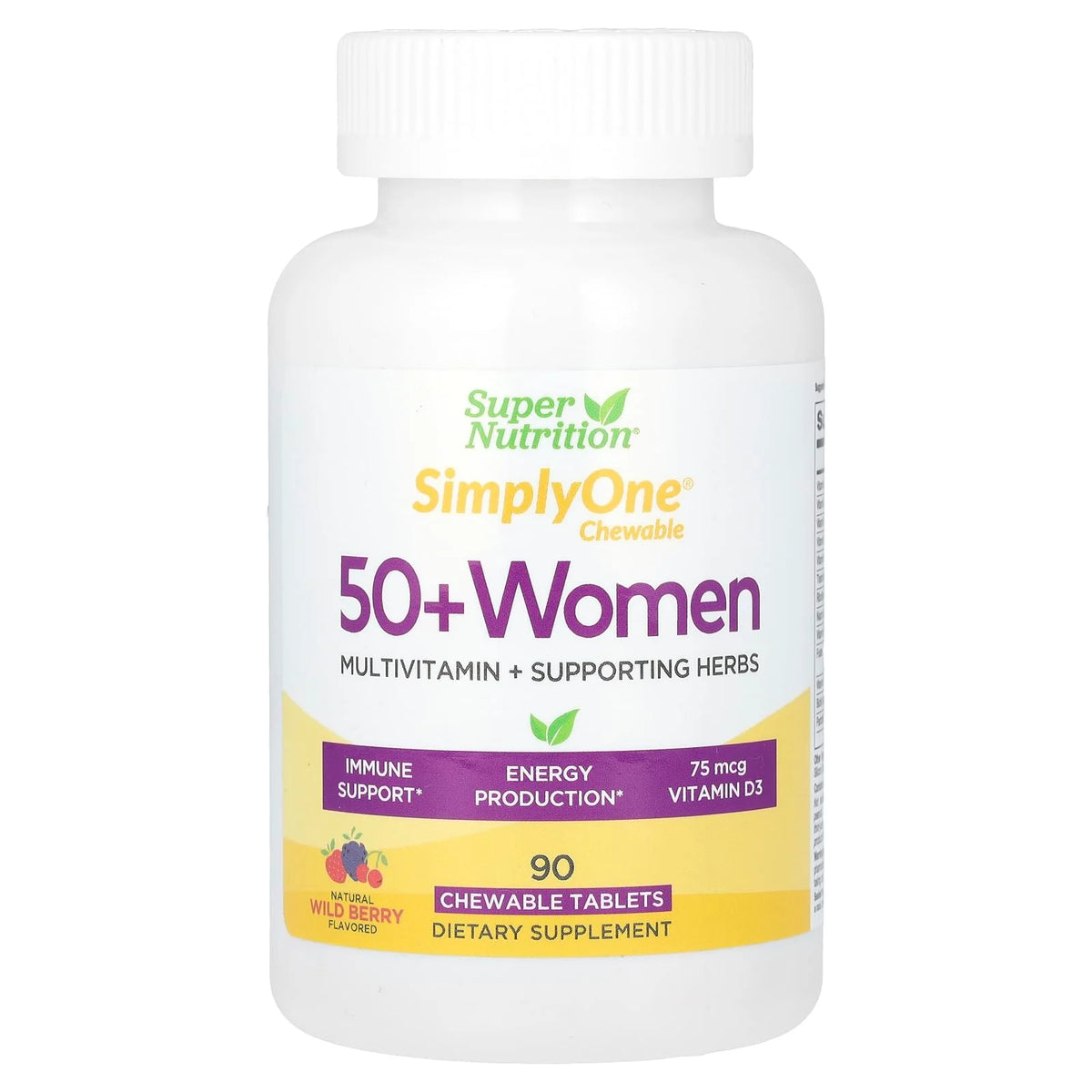 Chewable Multivitamin Tablets for Women 50+ Wild Berry 90 Count K681433