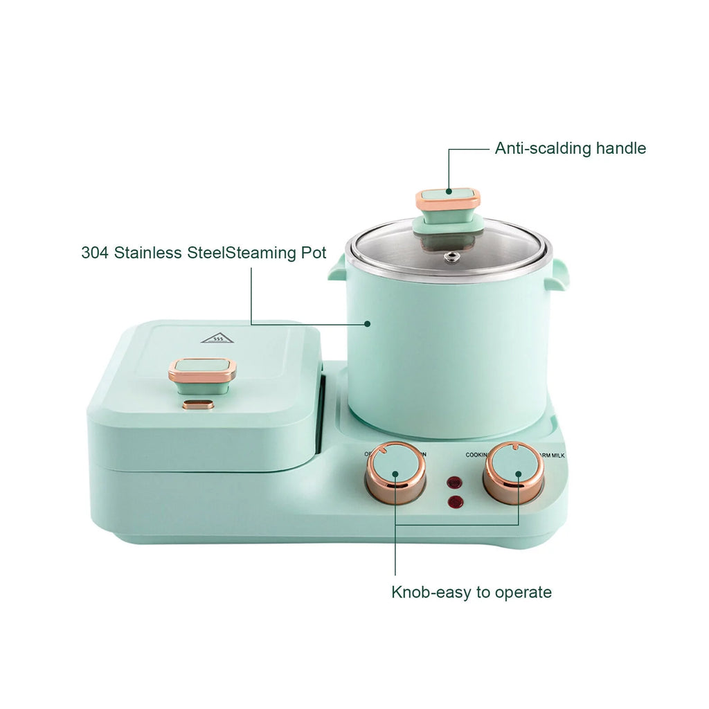 Electric Breakfast Station Mini Toaster Sandwich Machine Non-stick S850