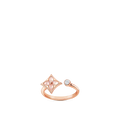 Rose Gold Pink Mother-of-Pearl Diamond Ring X5166