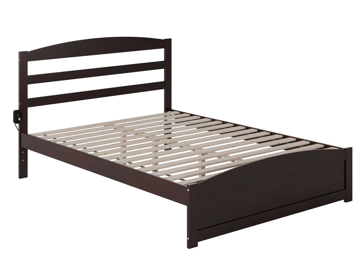 Queen Wood Platform Bed Frame with Headboard and Footboard M11418