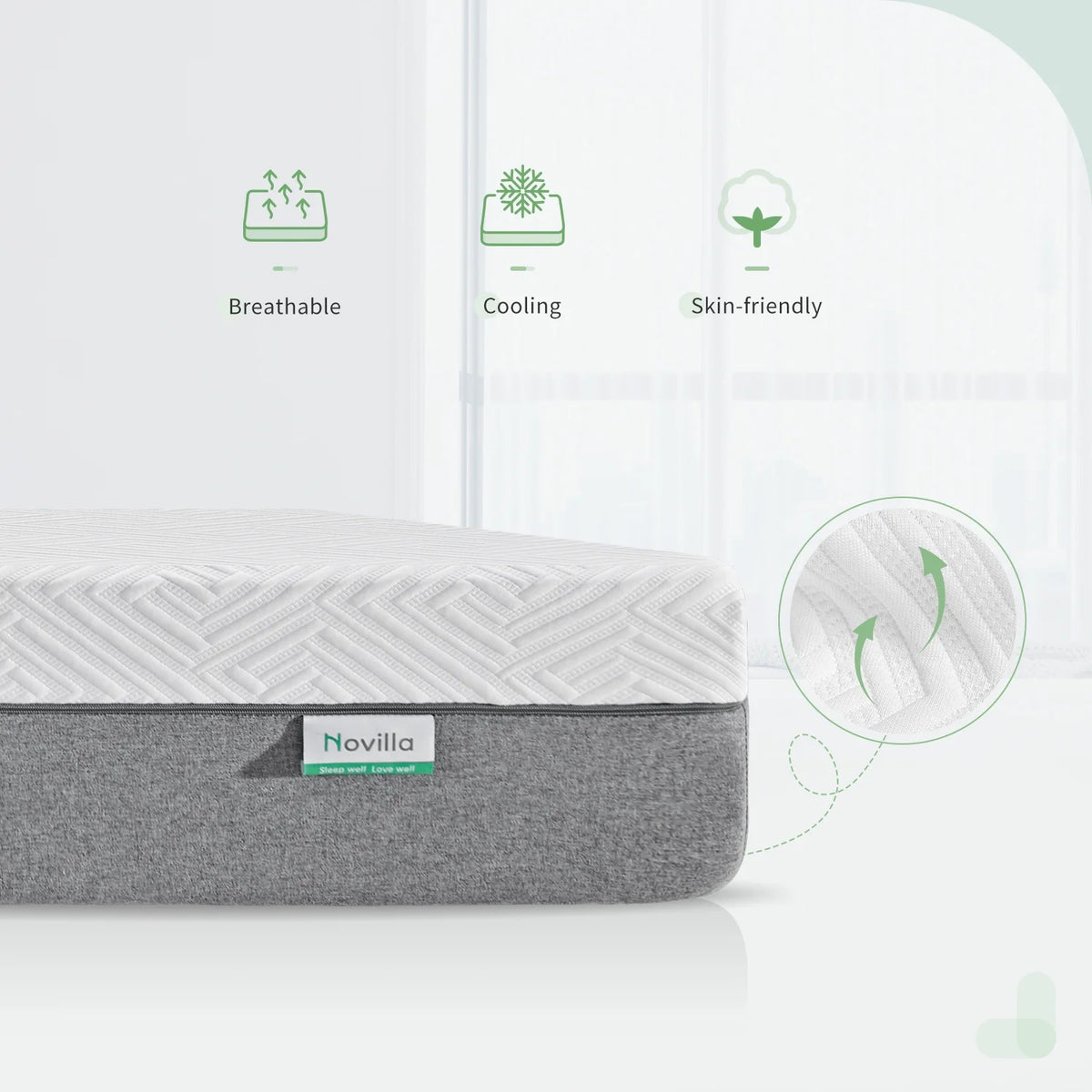 10 inch Cooling Gel Memory Foam Queen Mattress E863