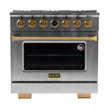 36 5.2 cu. ft. 6 Burner Natural Gas Dual Fuel Range in Stainless Steel F59729