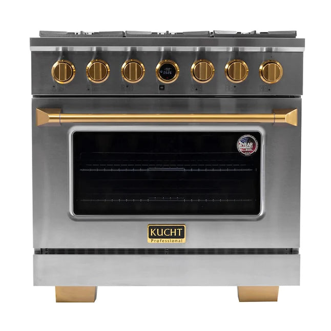 36 5.2 cu. ft. 6 Burner Natural Gas Dual Fuel Range in Stainless Steel F59729