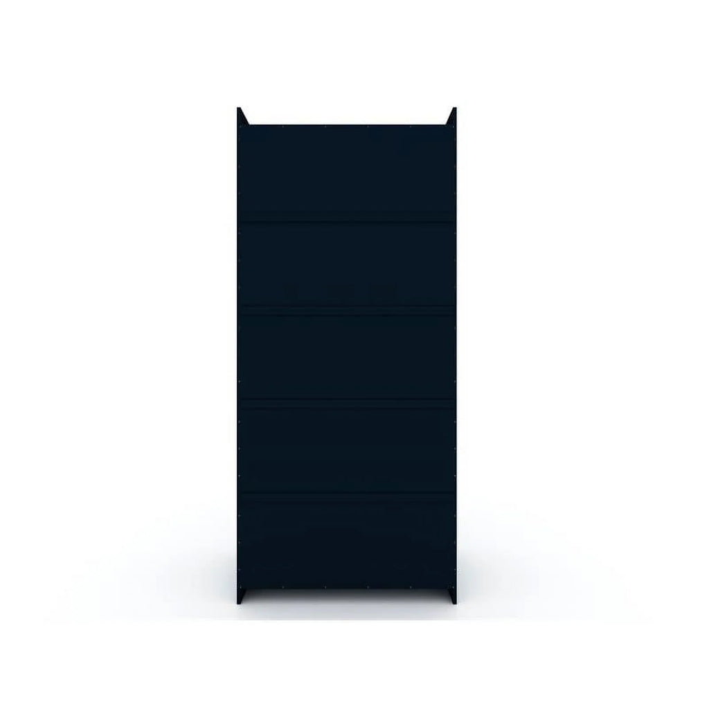 Blue Wood Sectional Corner Wardrobe Closet W324