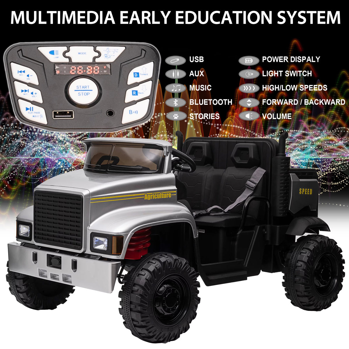 24V 2 Seater Ride on Dump Truck W823400