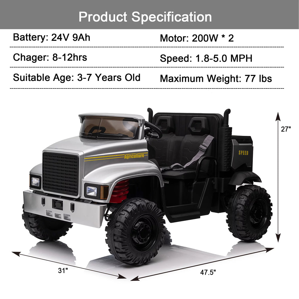 24V 2 Seater Ride on Dump Truck W823400