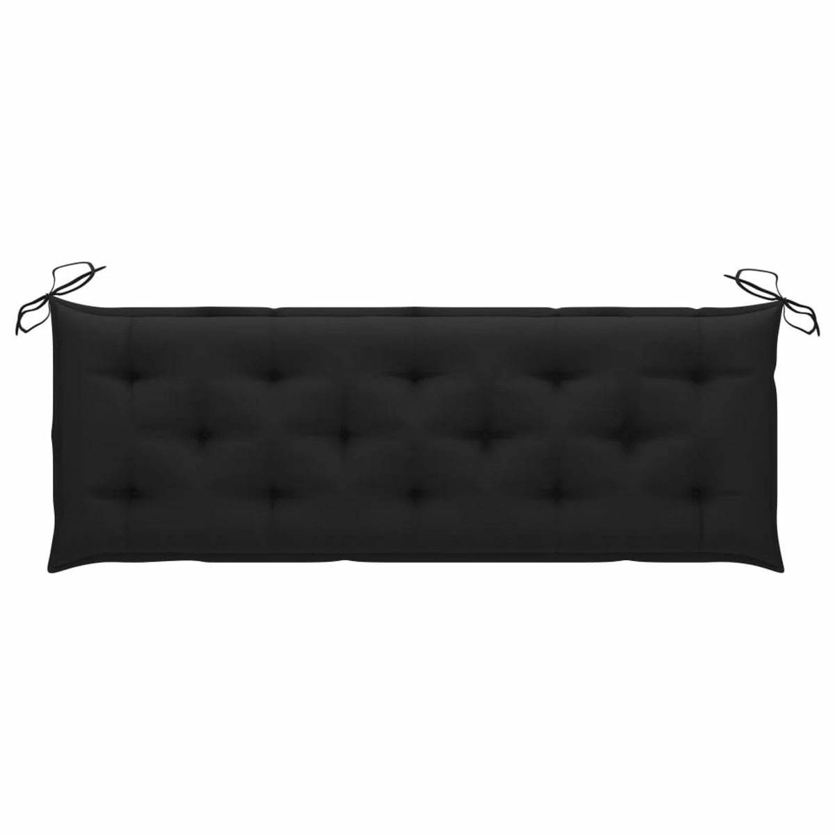 Black Cushion Teak Wood Garden Bench F1332