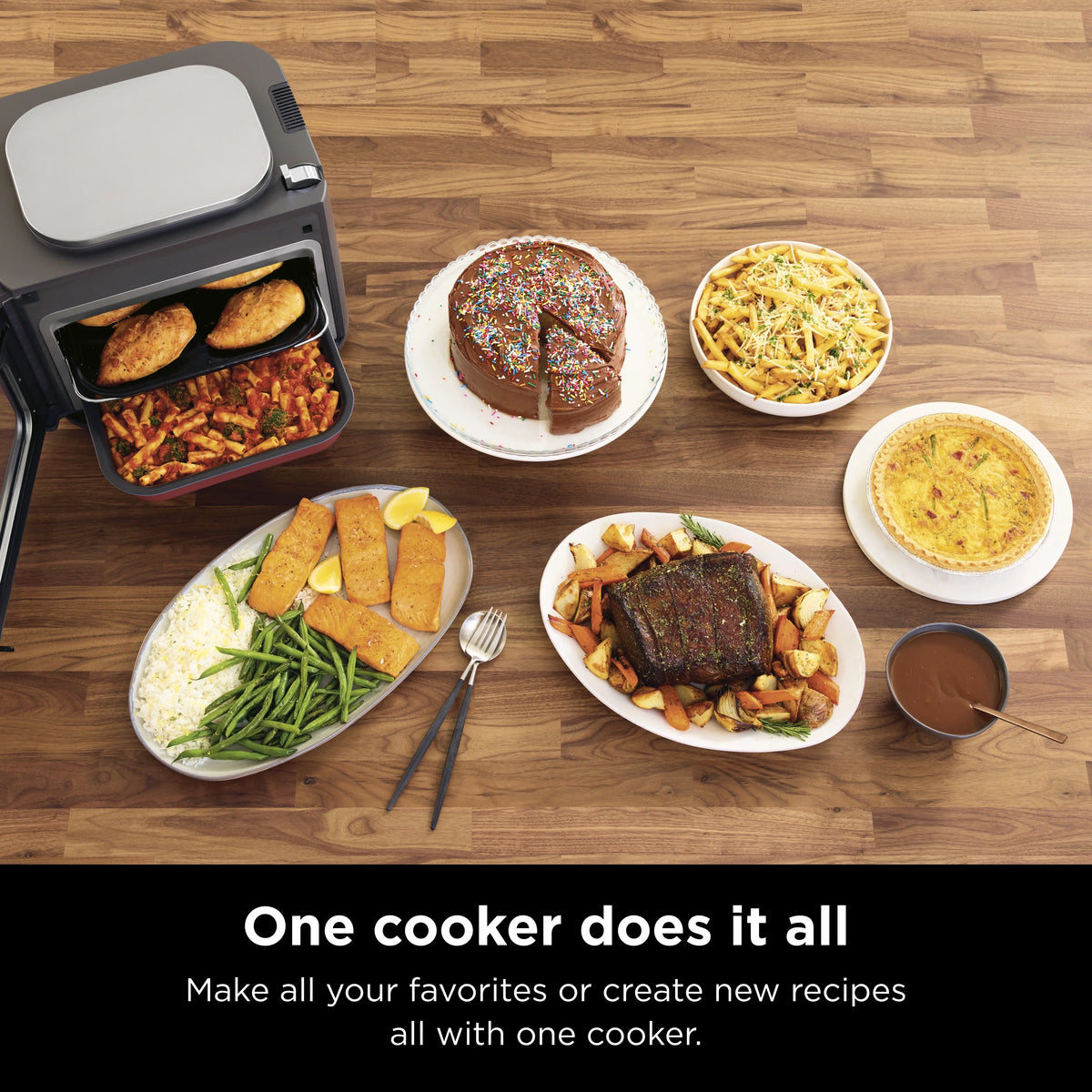 10-in-1 Stainless Steel Multicooker Oven Air Fryer J714