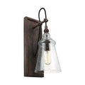 1 Light Dimmable Dark Weathered Iron Armed Sconce P946290