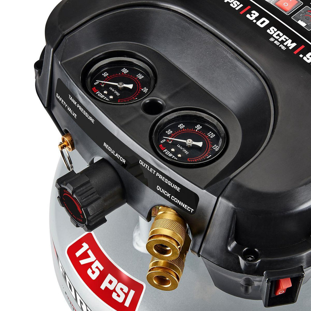 6 Gallon 175 PSI Oil-Free Pancake Air Compressor Y550