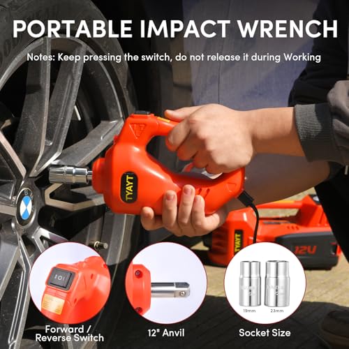 5 Ton Electric Hydraulic Car Jack Kit with LED Light N5381