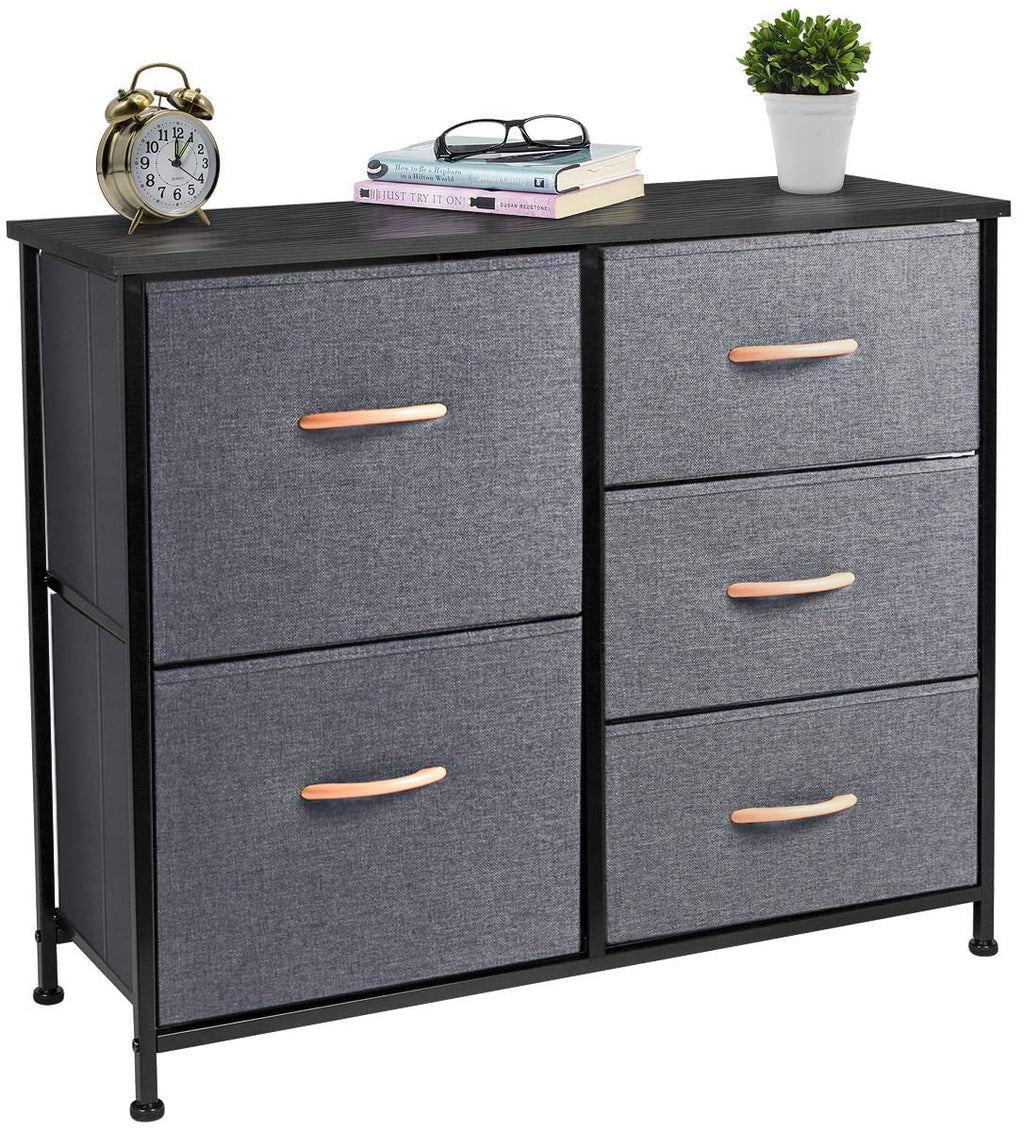 5 Drawer Fabric Dresser Storage Tower K262