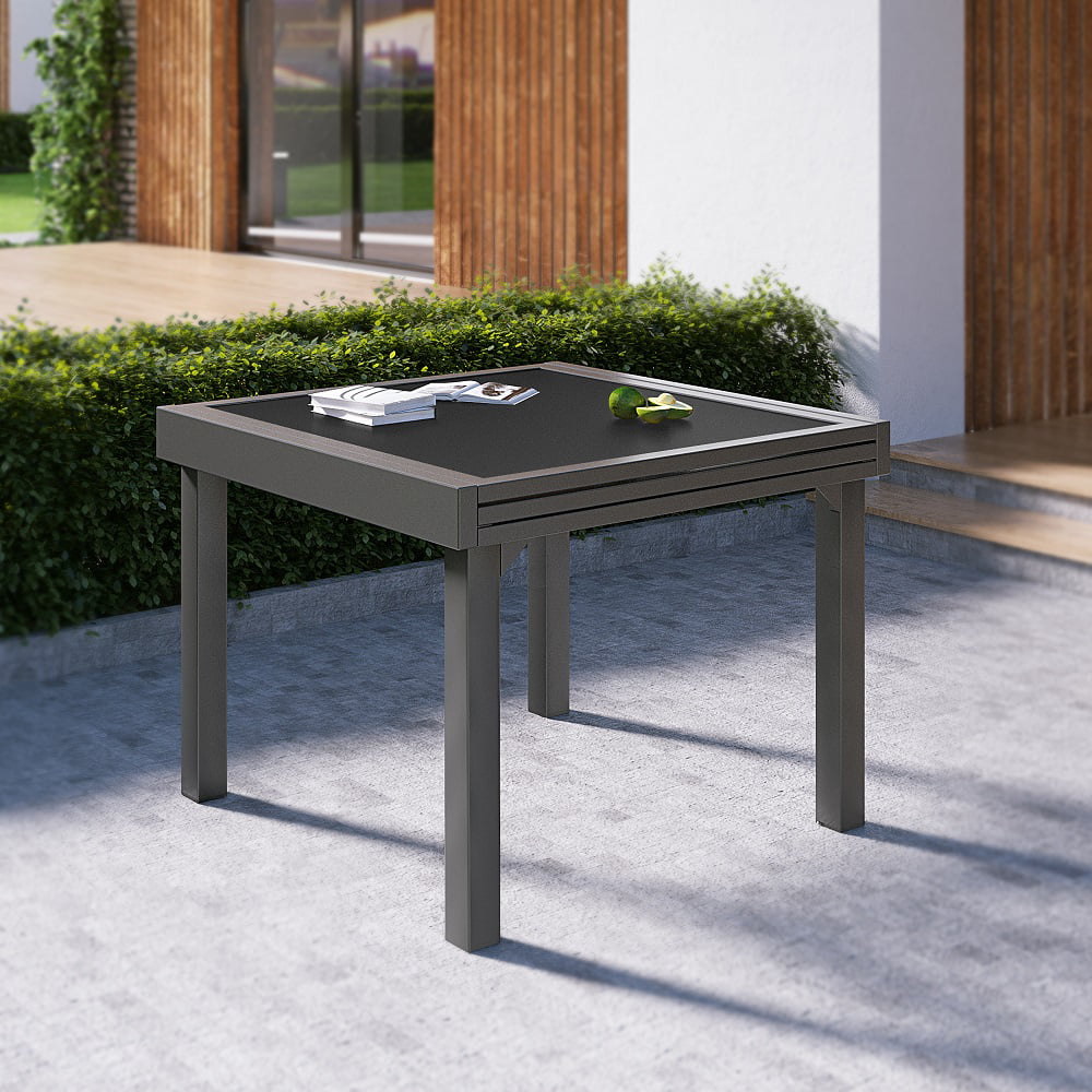 Dark Gray Aluminum Outdoor Dining Table E889