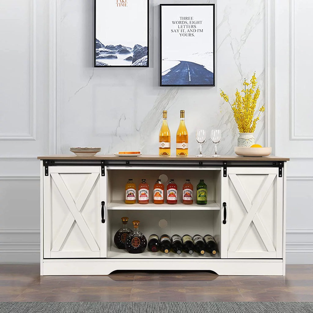 59'' White TV Stand E972125