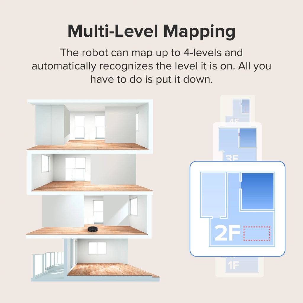 Robot Vacuum Cleaner, 2700 Pa Suction Power, App Control Z23293