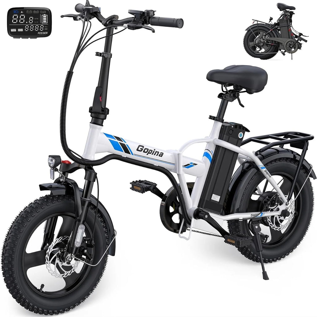350W Folding Electric Bike 16 x 3.0 Fat Tire B682