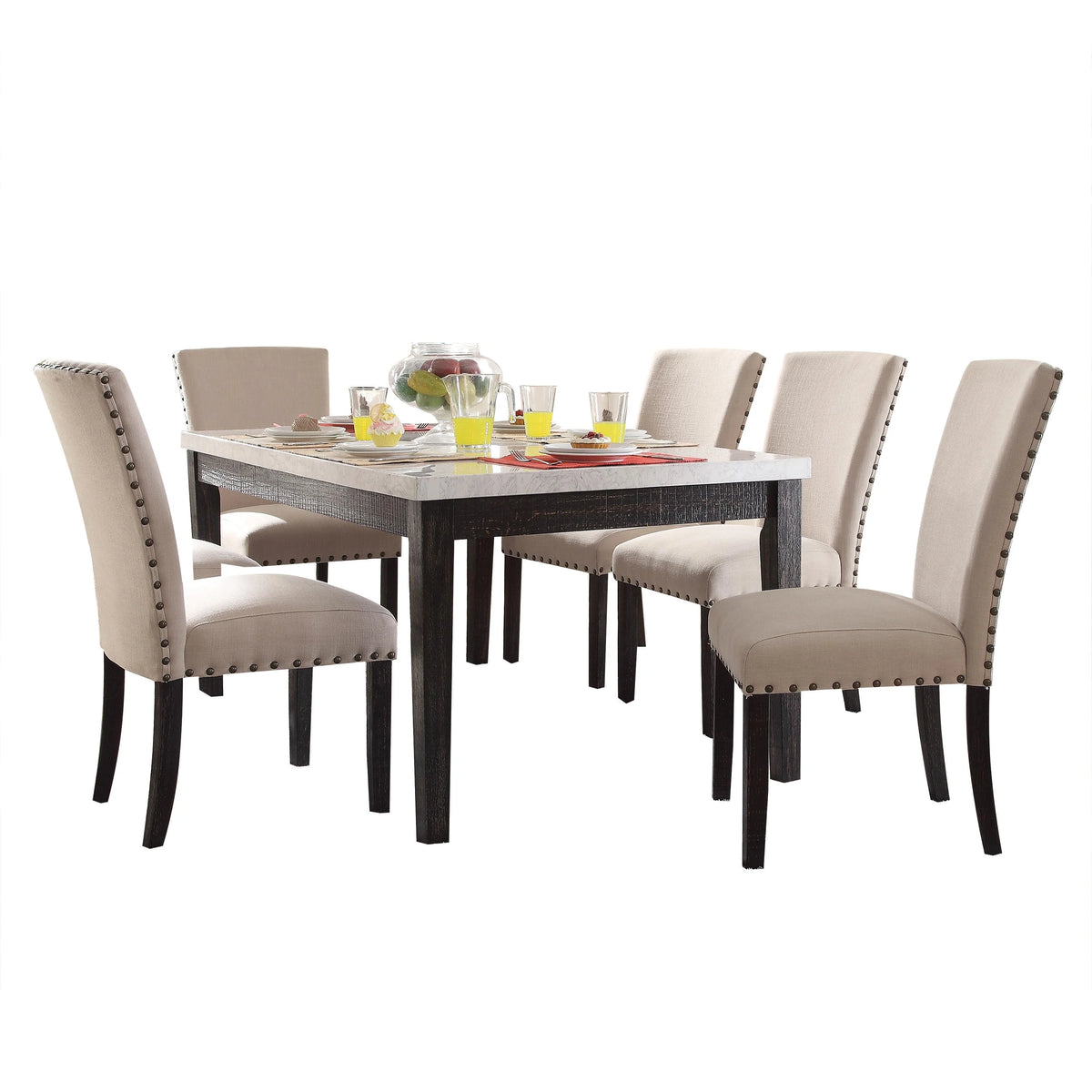 White Marble Dining Table L648381