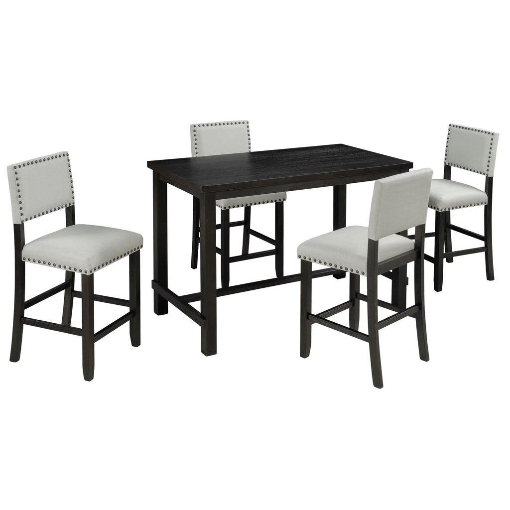 5 Piece Counter Height Bar Table with 4 Chairs L57298