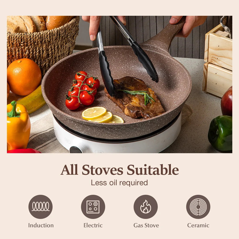 10 Pcs Nonstick Granite Cookware Set Z4365
