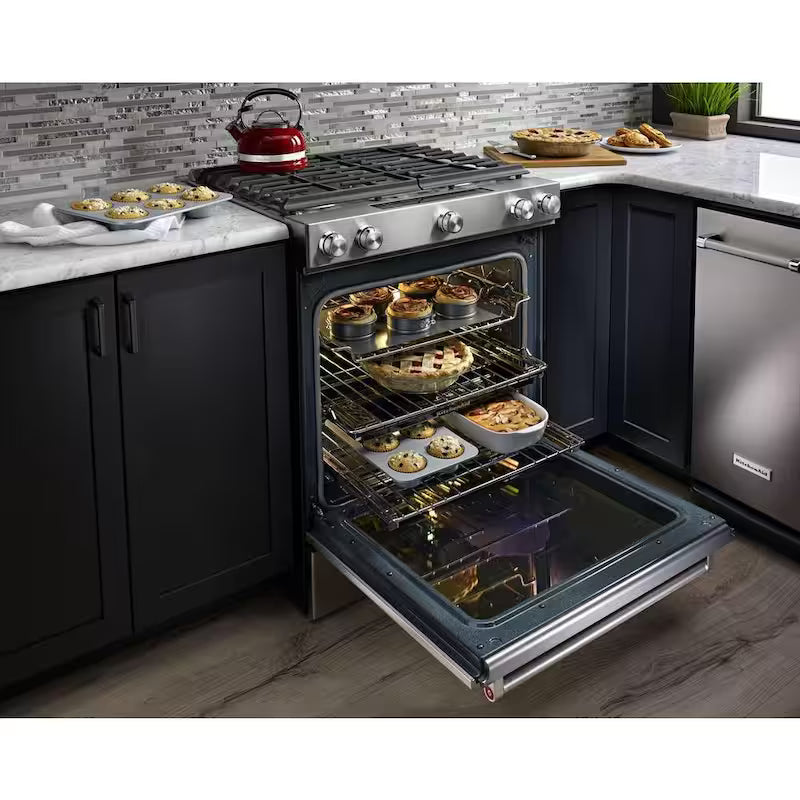 6.5 cu. ft. Slide-In Gas Range with Convection Oven Stainless Steel I788