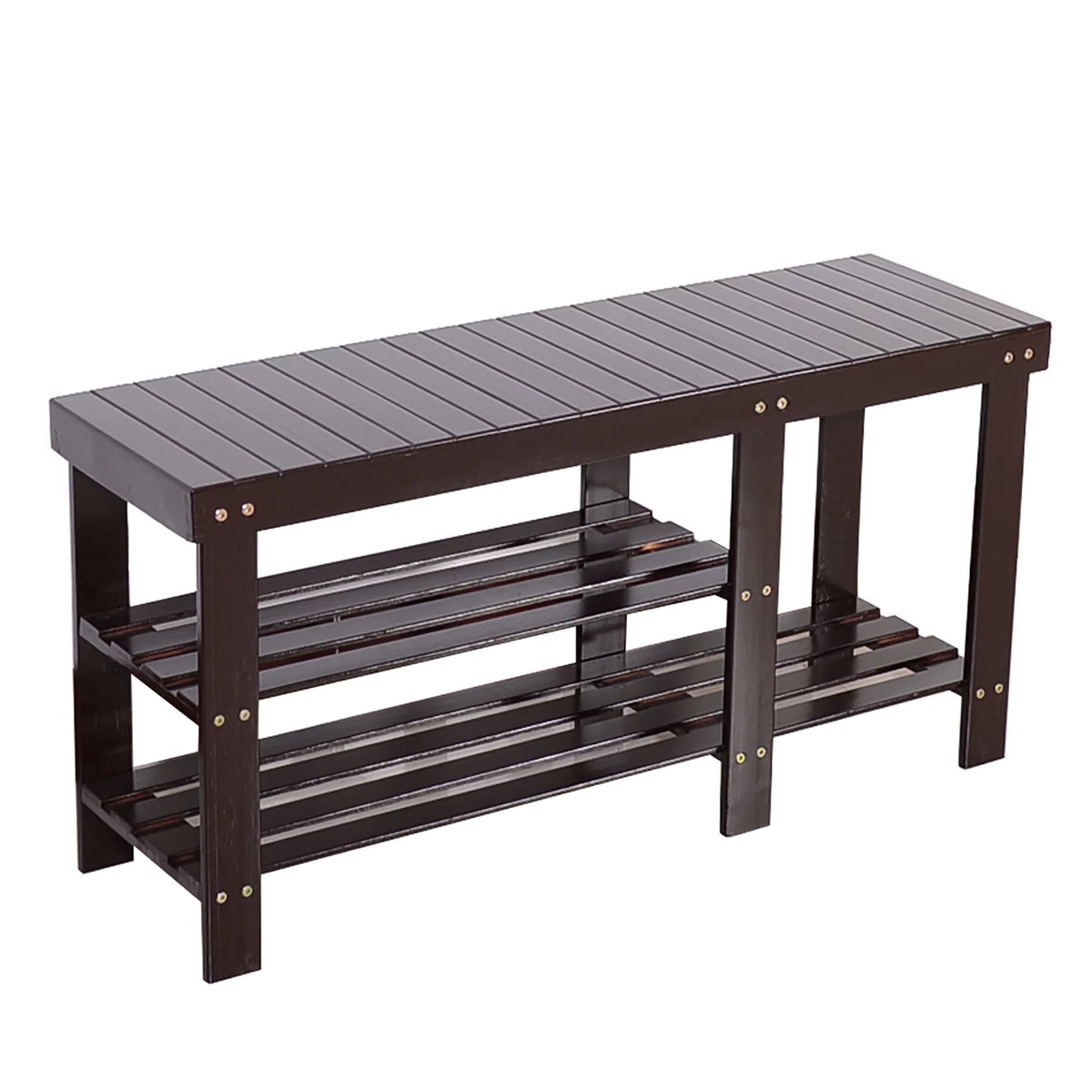 90cm Natural Bamboo Shoe Rack Organizer A6979
