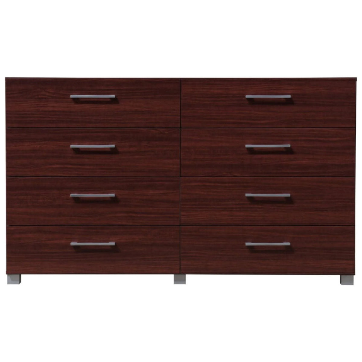 8 Drawer Mahogany Brown Dresser S29418