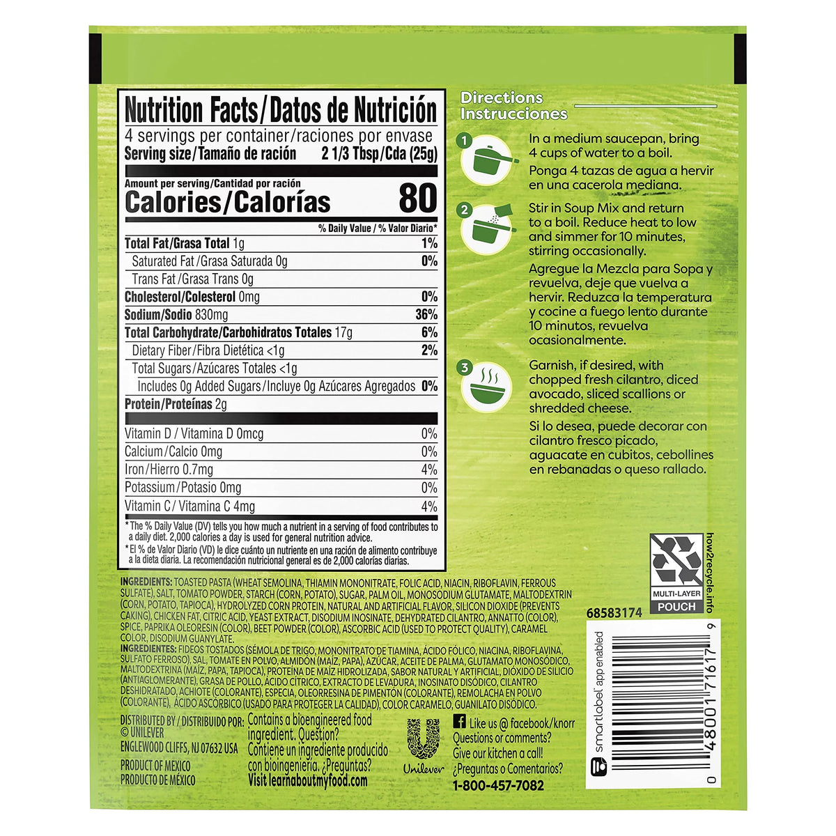 Tomato Elbow Pasta Soup Mix 3.5 Oz Pack of 32 G7333