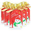 30 Pc Foil Drawstring Christmas Gift Bags Assorted Sizes R19425