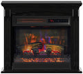 24" Wall Mantel Infrared Fireplace Heater & Remote, Black N984