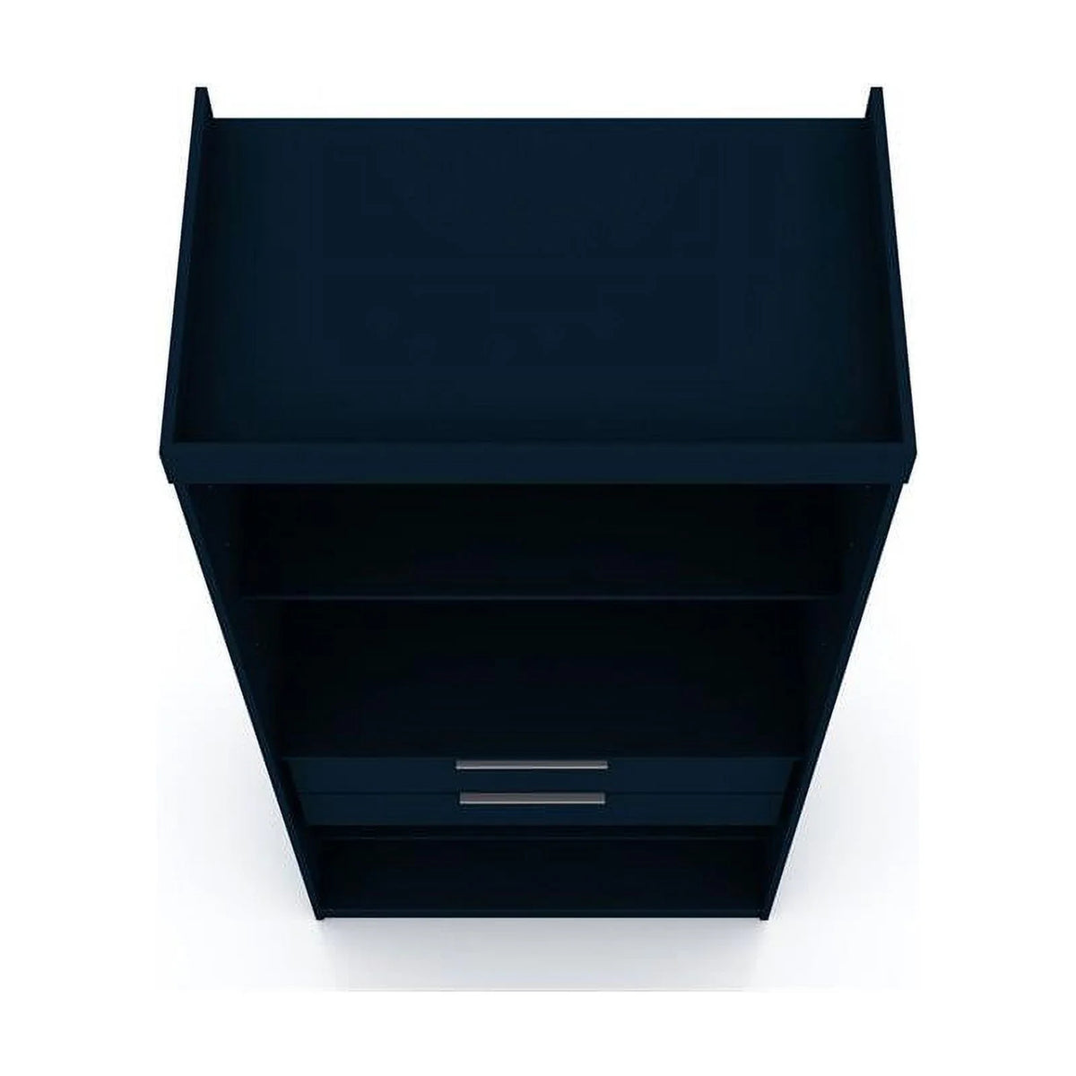 Blue Wood Sectional Corner Wardrobe Closet W324