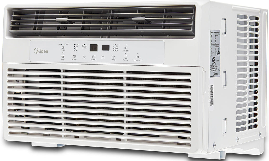 8,000 BTU 115V Smart Window Air Conditioner with Remote, White J510