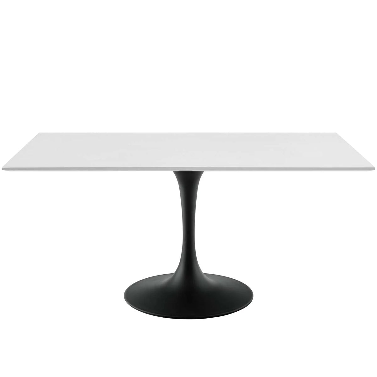 Black White Wood Metal Steel Dining Table T7545