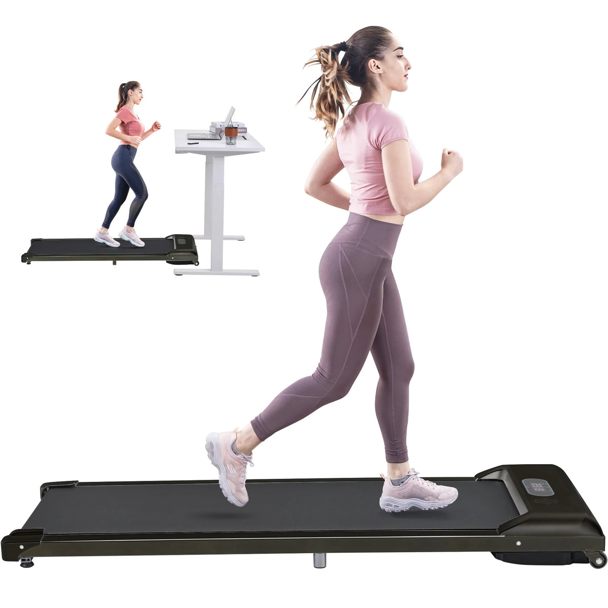 2-in-1 Under Desk Treadmill Walking Pad 2.5HP Z592821