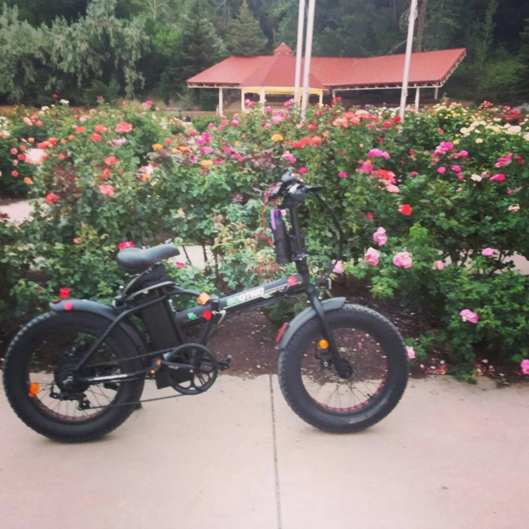 20 Folding Electric Bike Fat Tire 48V 500W Black N45709