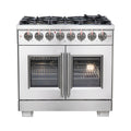 36 Gas Burner Electric Oven Range with French Door Q33273