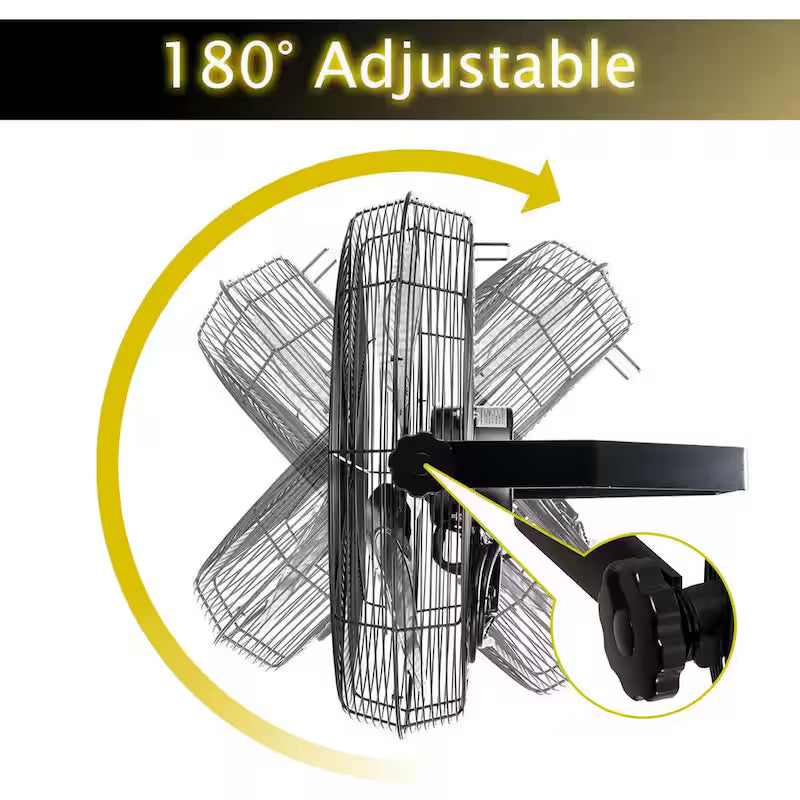 Yellow 2 Speeds 24 in. Wall Fan Y7552