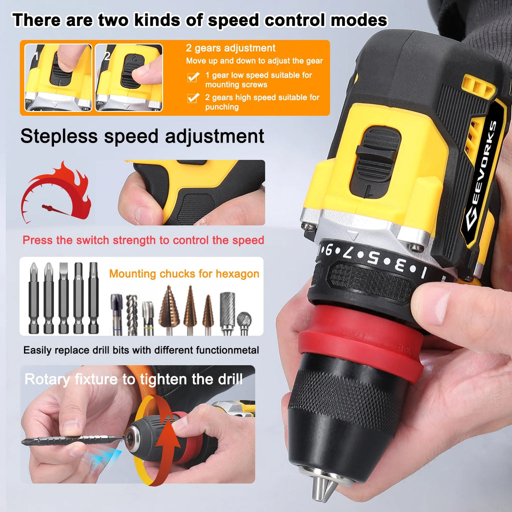 16.8V 2in1 Lithium Electric Screwdriver 45Nm Torque O575579
