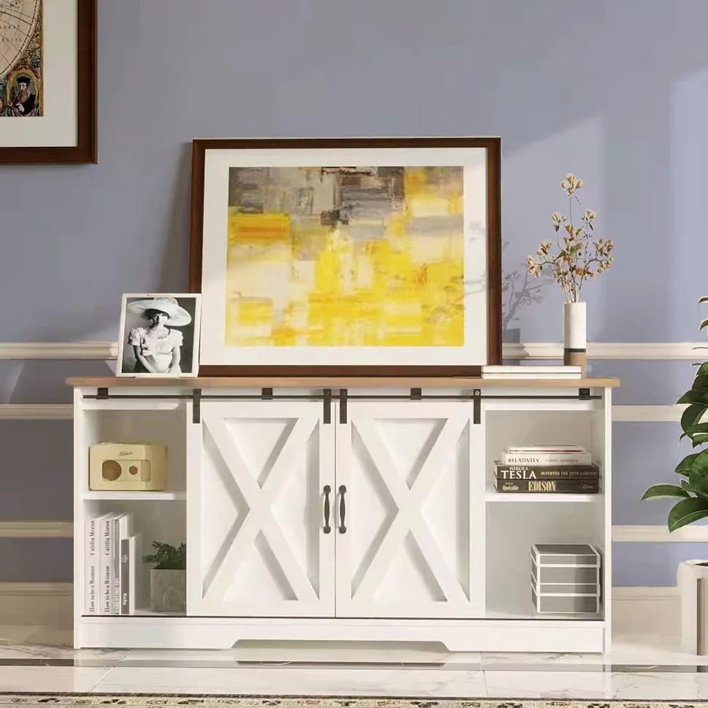 59'' White TV Stand E972125