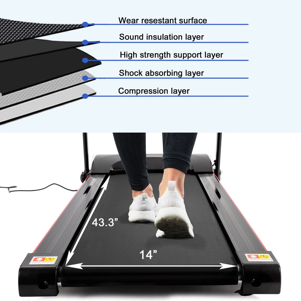 2.5HP Folding Treadmill with Incline Y842974