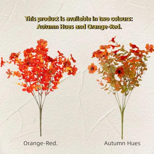 12 Bundles Artificial Autumn Violets PE Silk E922