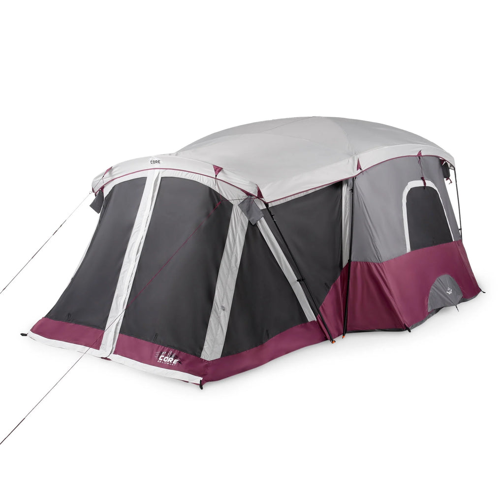 11-Person Camping Cabin Tent with Screen Room, Red X561