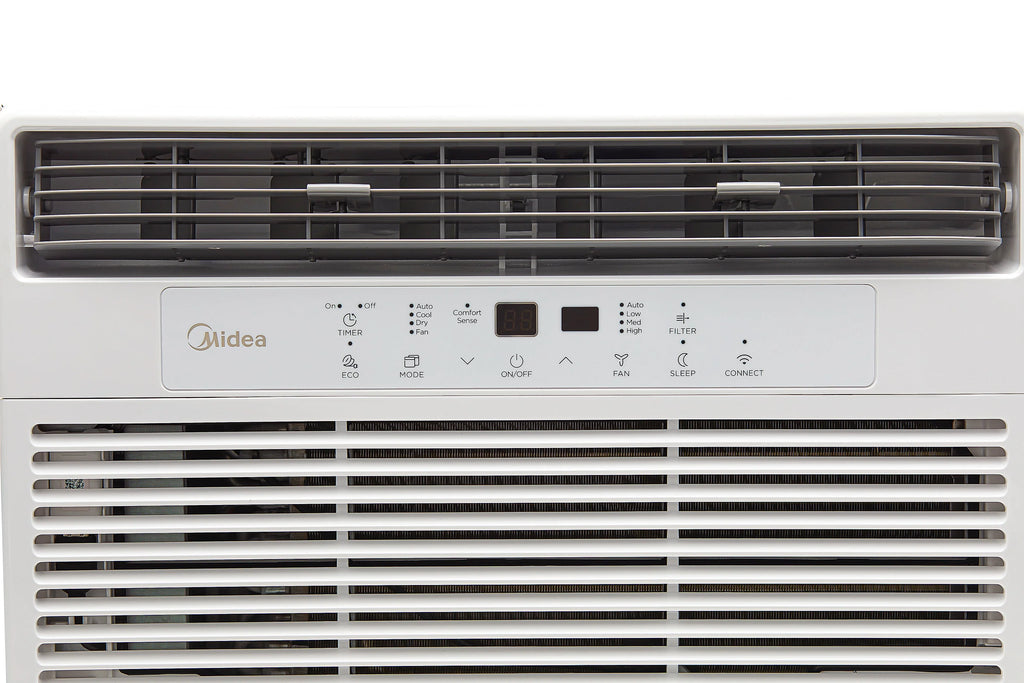 8,000 BTU 115V Smart Window Air Conditioner with Remote, White J510