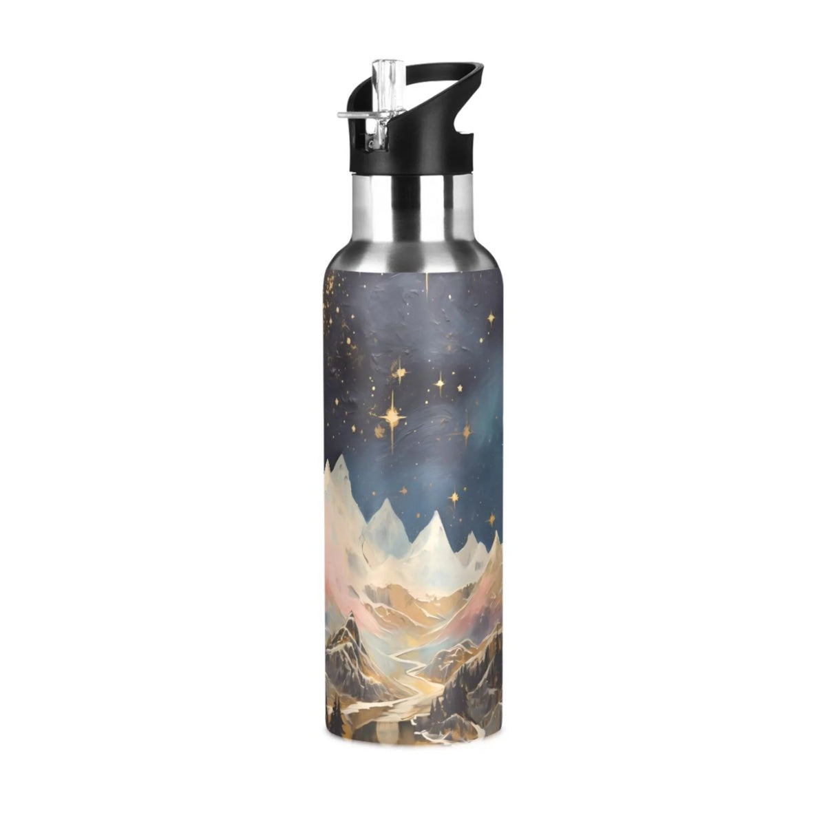 Stainless Steel Insulated Water Bottle with Straw Lid U10088