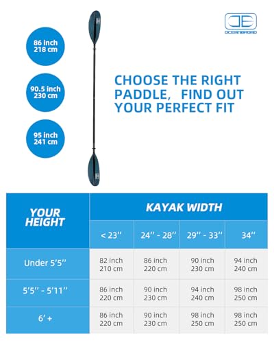 Kayak Paddle with Paddle Leash C67187
