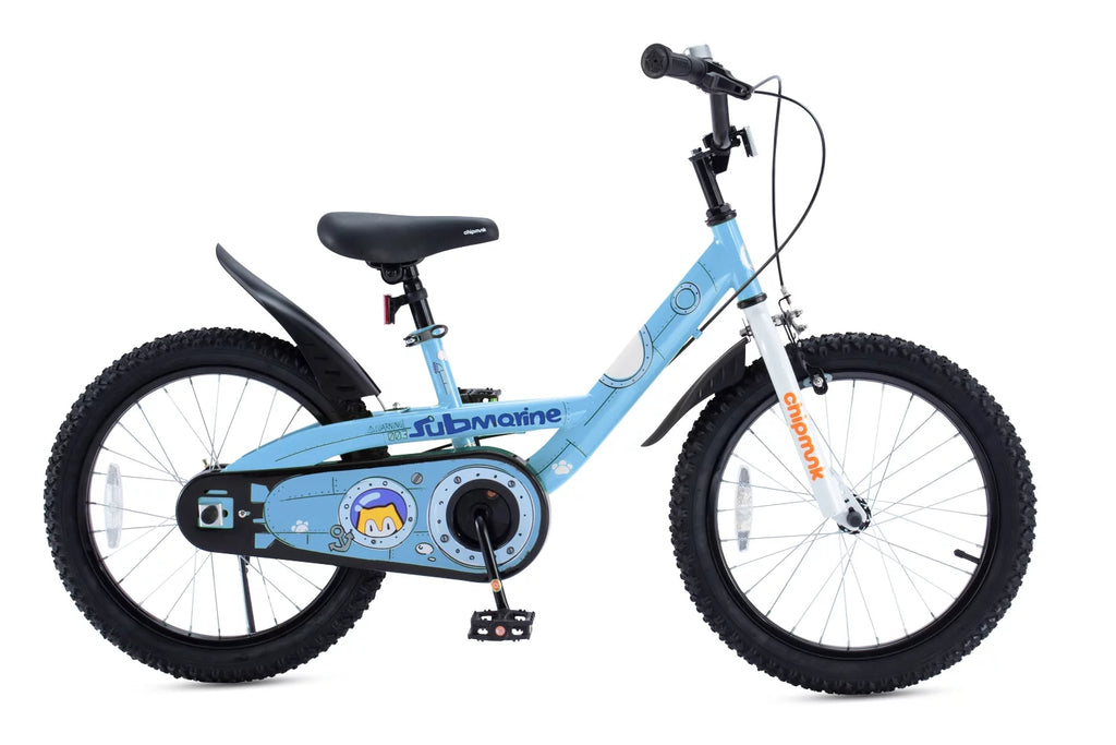 18 In Blue Steel Bike with Kickstand L86677
