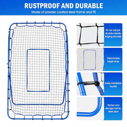Lacrosse Rebound Net with Target Strike Zone L14728