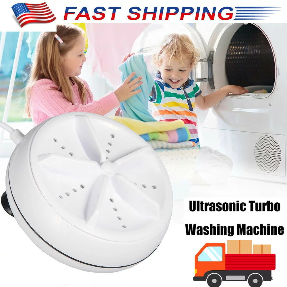 Mini USB Ultrasonic Turbo Rotating Clothes Washer L234723