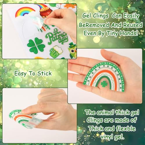 50 PCS Reusable Winter Gel Window Clings K52081