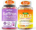 Saffron Gummies + Vegan Vitamin D3 5000IU K2 Gummies L5517