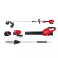 18V Lithium-Ion Brushless Cordless String Trimmer/Blower Combo Kit with Pole Saw Attachment Y539